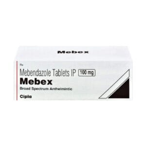 Mebendazole 100mg (Mebex) tablets